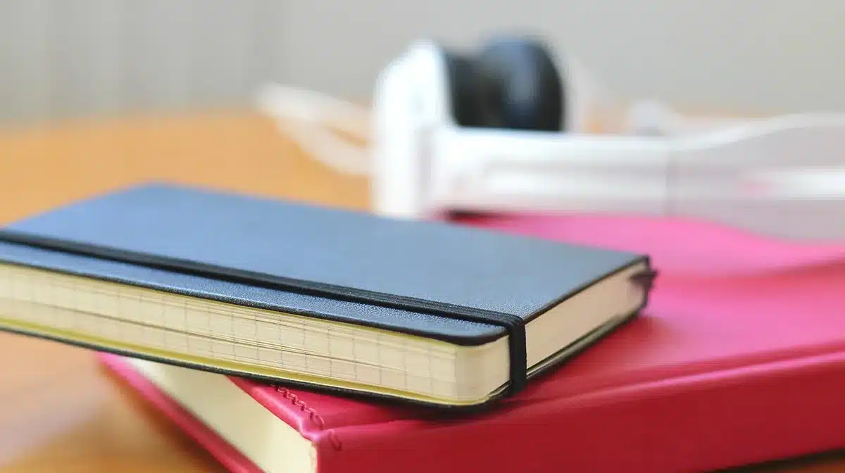 Espace d'étude organisé avec fiches et résumés de lecture